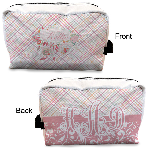 Modern Plaid & Floral Dopp Kit - Approval