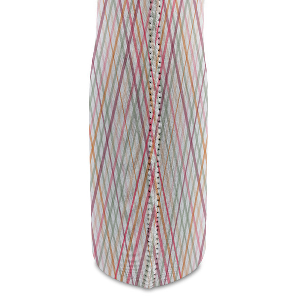 Modern Plaid & Floral Double Wine Tote - DETAIL 2 (new)