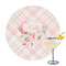Modern Plaid & Floral Drink Topper - Large - Single with Drink
