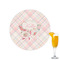 Modern Plaid & Floral Drink Topper - Small - Single with Drink