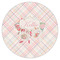 Modern Plaid & Floral Drink Topper - Small - Single