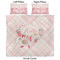 Modern Plaid & Floral Duvet Cover Set - King - Approval