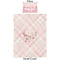 Modern Plaid & Floral Duvet Cover Set - Twin - Approval