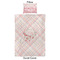 Modern Plaid & Floral Duvet Cover Set - Twin XL - Approval