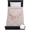 Modern Plaid & Floral Duvet Cover - Twin (Personalized)