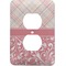 Modern Plaid & Floral Electric Outlet Plate