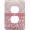 Modern Plaid & Floral Electric Outlet Plate