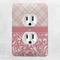Modern Plaid & Floral Electric Outlet Plate - LIFESTYLE