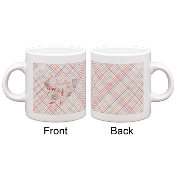 Modern Plaid & Floral Espresso Cup - Apvl