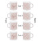 Modern Plaid & Floral Espresso Cup Set of 4 - Apvl