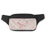 Modern Plaid & Floral Fanny Pack (Personalized)