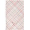 Modern Plaid & Floral Finger Tip Towel - Full View