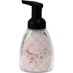 Modern Plaid & Floral Foam Soap Bottle (Personalized)