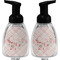 Modern Plaid & Floral Foam Soap Bottle (Front & Back)