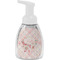 Modern Plaid & Floral Foam Soap Bottle - White