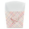 Modern Plaid & Floral French Fry Favor Box - Front View