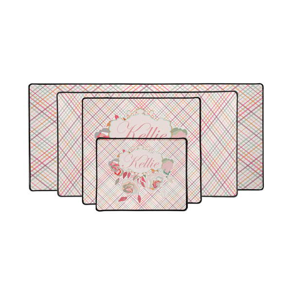 Modern Plaid & Floral Gaming Mats - PARENT/MAIN