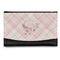 Modern Plaid & Floral Genuine Leather Womens Wallet - Front/Main