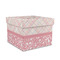 Modern Plaid & Floral Gift Boxes with Lid - Canvas Wrapped - Medium - Front/Main