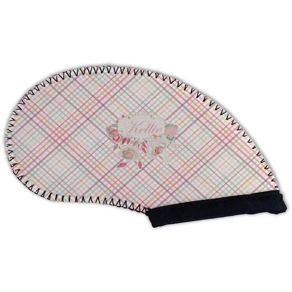 Modern Plaid & Floral Golf Club Covers - BACK