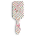 Modern Plaid & Floral Hair Brushes (Personalized)