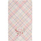 Modern Plaid & Floral Hand Towel (Personalized) Full