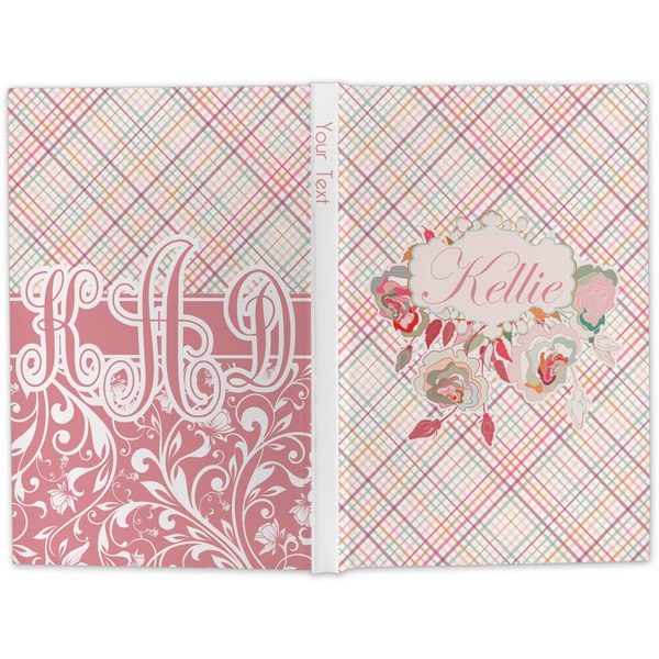 Modern Plaid & Floral Hard Cover Journal - Apvl