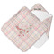 Modern Plaid & Floral Hooded Baby Towel- Main