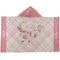 Modern Plaid & Floral Kids Hooded Towel (Personalized)