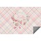 Modern Plaid & Floral Indoor / Outdoor Rug (Personalized)