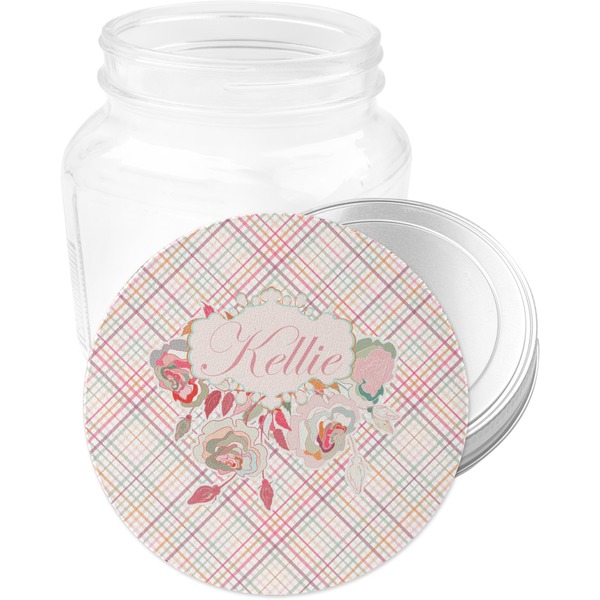 Modern Plaid & Floral Jar Opener - Main