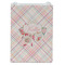 Modern Plaid & Floral Jewelry Gift Bag - Gloss - Front