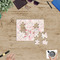 Modern Plaid & Floral Jigsaw Puzzle 30 Piece - In Context