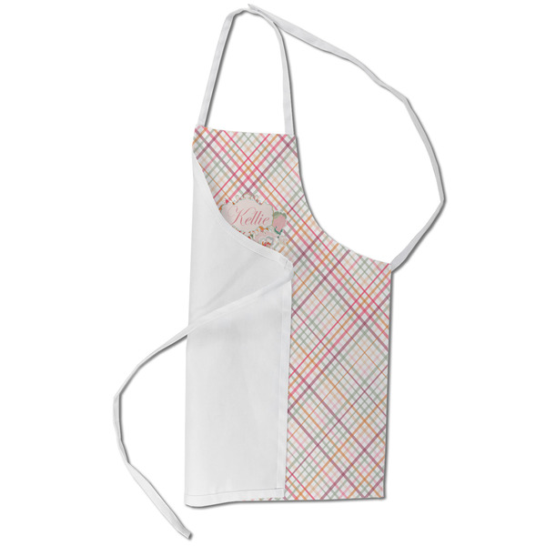 Modern Plaid & Floral Kid's Aprons - Small - Main