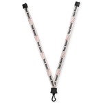 Modern Plaid & Floral Lanyard (Personalized)