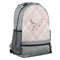 Modern Plaid & Floral Backpack - Grey (Personalized)
