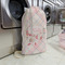 Modern Plaid & Floral Large Laundry Bag - In Context