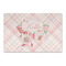 Modern Plaid & Floral Large Rectangle Car Magnet (Personalized)