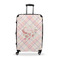 Modern Plaid & Floral Large Travel Bag - With Handle