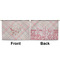 Modern Plaid & Floral Large Zipper Pouch Approval (Front and Back)