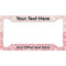 Modern Plaid & Floral License Plate Frame - Style A