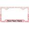 Modern Plaid & Floral License Plate Frame - Style C (Personalized)