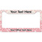Modern Plaid & Floral License Plate Frame - Style B (Personalized)