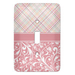 Modern Plaid & Floral Light Switch Cover (Single Toggle)