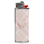 Modern Plaid & Floral Case for BIC Lighters (Personalized)
