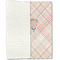 Modern Plaid & Floral Linen Placemat - Folded Half