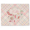 Modern Plaid & Floral Single-Sided Linen Placemat - Single w/ Name or Text