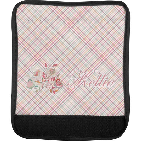 Modern Plaid & Floral Luggage Handle Wrap (Approval)