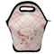 Modern Plaid & Floral Lunch Bag - Front