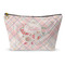Modern Plaid & Floral Structured Accessory Purse (Front)